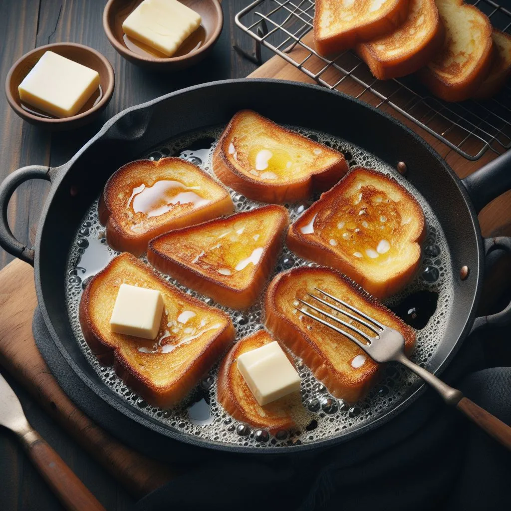 Heat a bit of butter in a pan over medium heat